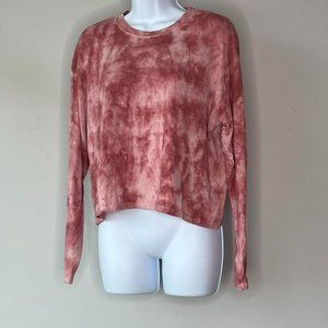 MYA & NU pink tie dye long sleeve‎ shirt